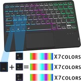 Toetsenbordhoes Samsung Galaxy Tab S9 11 inch met Trackpad, Verlichting, QWERTZ, S Pen Houder, Magnetisch, Afneembaar & Verstelbare Standaard
