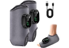 Elektrisch Voetmassageapparaat Duo 41% Korting | Draadloos | 6 Warmtestanden | 3 Vibratiestanden | 14x21x6