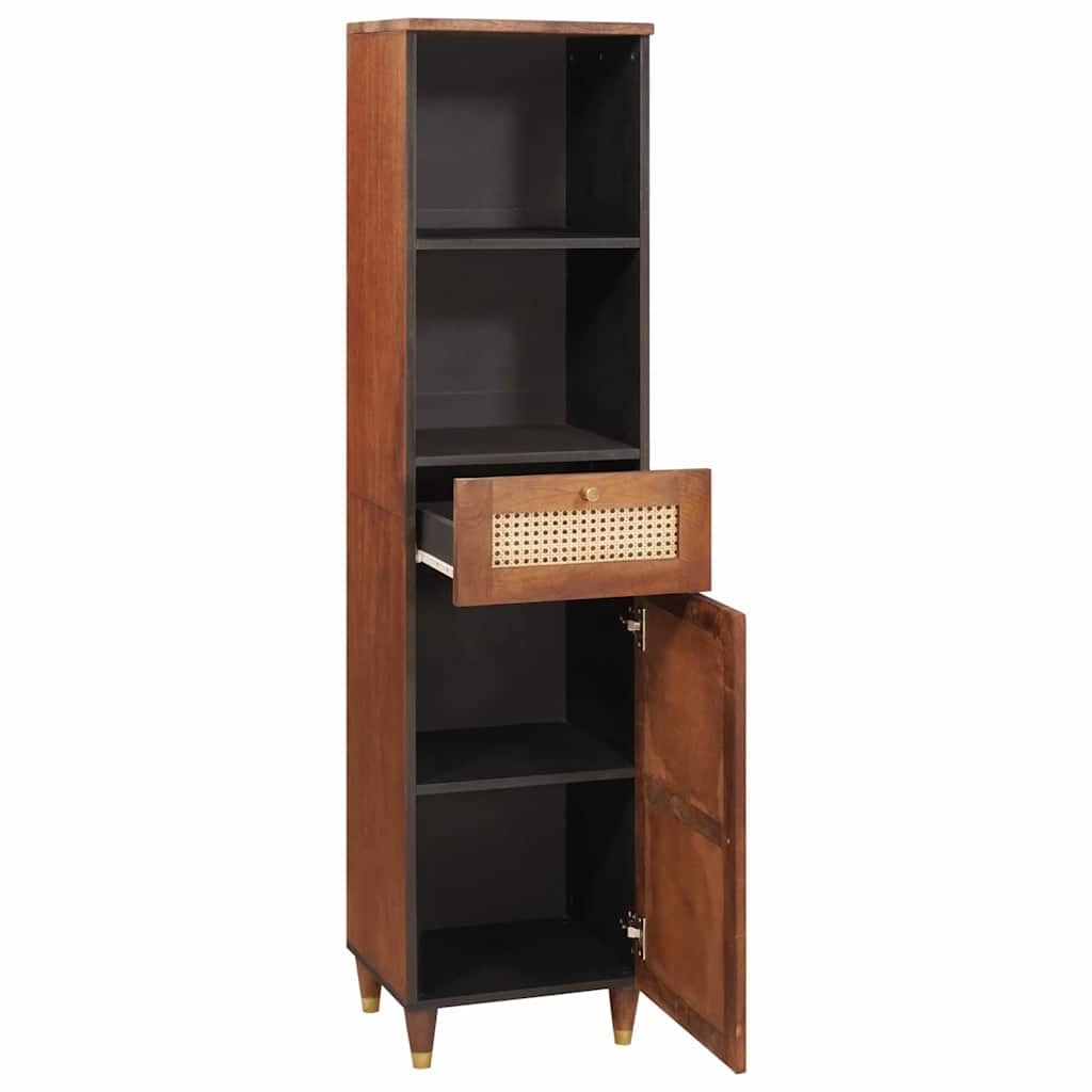 vidaXL Dressoir met lade Bruin 38 x 33,5 x 160 cm Massief Mango Hout