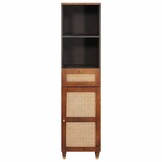 vidaXL Dressoir met lade Bruin 38 x 33,5 x 160 cm Massief Mango Hout