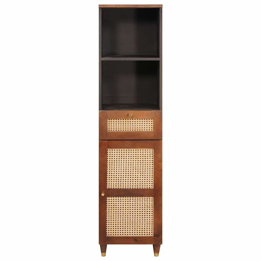 vidaXL Dressoir met lade Bruin 38 x 33,5 x 160 cm Massief Mango Hout