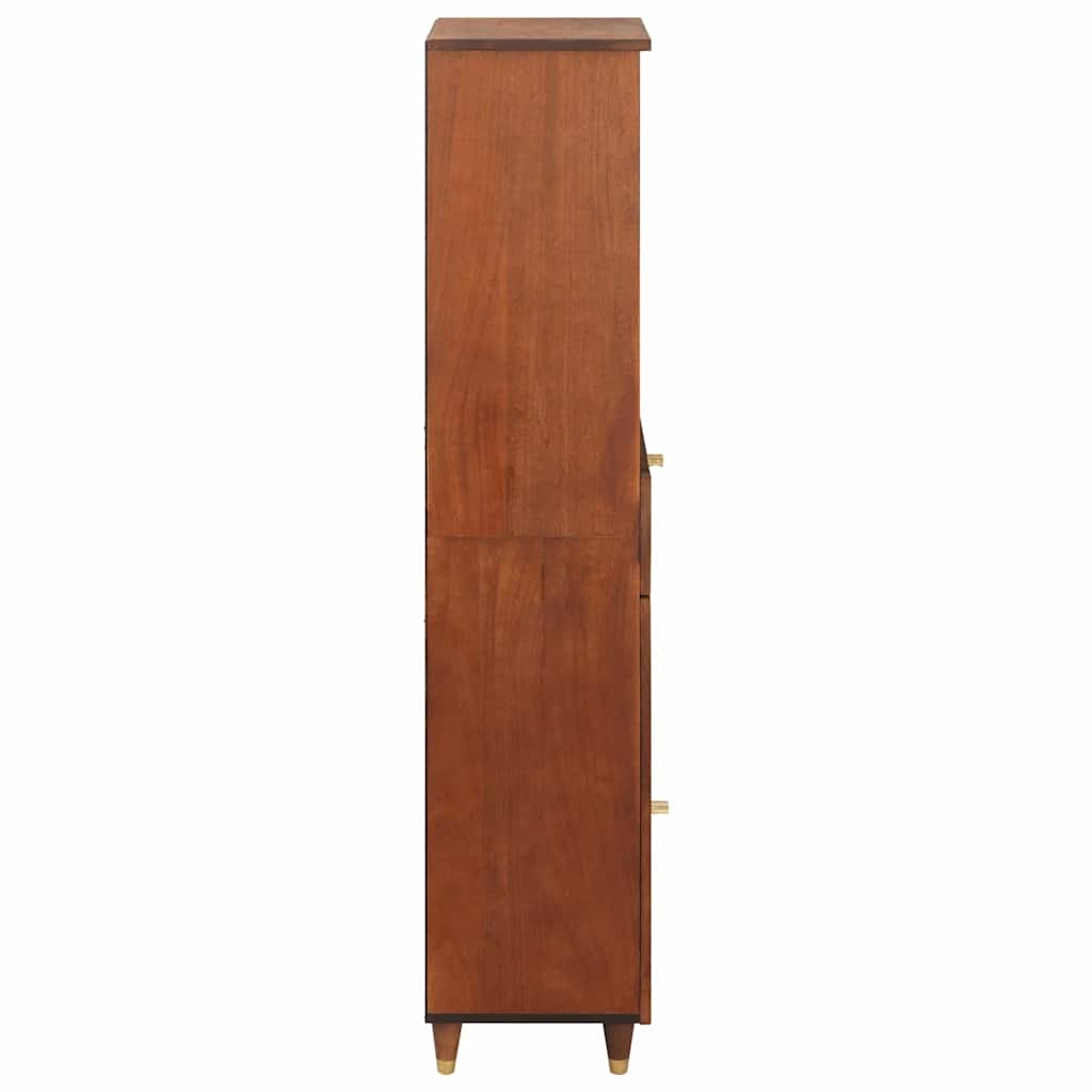 vidaXL Dressoir met lade Bruin 38 x 33,5 x 160 cm Massief Mango Hout