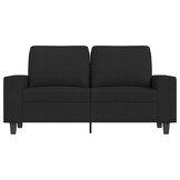 VidaXL Tweezitsbank Zwart - 120 cm Breed - Stof - 41% Korting
