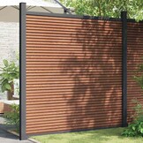 vidaXL Schuttingpaneel 180x186 cm HKC bruin