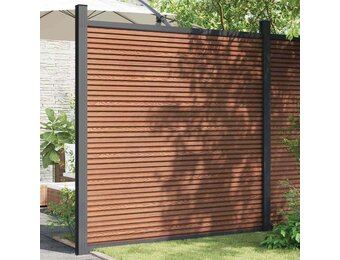 vidaXL Schuttingpaneel 180x186 cm HKC bruin