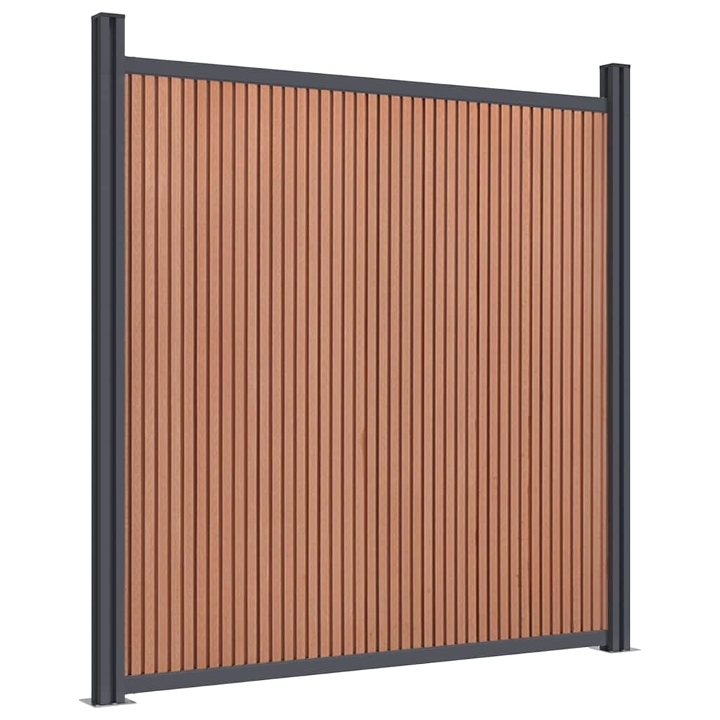 vidaXL Schuttingpaneel 180x186 cm HKC bruin