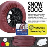 Sneeuwsokken Autobanden XS | EN 16662-1 Goedgekeurd | 77% Korting
