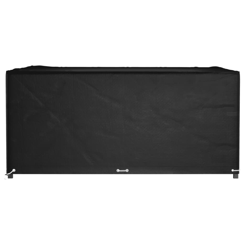 vidaXL Tuinmeubelhoezen met 16 oogjes vierkant 250x250x90 cm