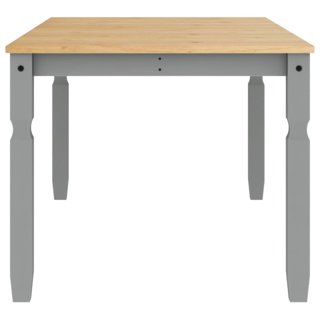 vidaXL Eettafel Corona 180x90x75 cm massief grenenhout grijs