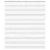 vidaXL Zebra rolgordijn 130x150 cm stofbreedte 125,9cm polyester wit