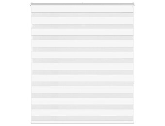 vidaXL Zebra rolgordijn 130x150 cm stofbreedte 125,9cm polyester wit
