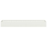 vidaXL Plantenbak 360x80x40 cm staal wit