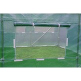 GROENE folietunnel met ramen - 10m2 = 400 * 250 * 200