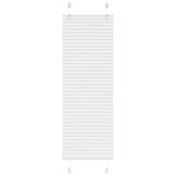 vidaXL Plissé rolgordijn 50x150 cm stofbreedte 49,4 cm polyester wit