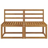 vidaXL 2 Stuk Buiten Midden Sofa Massief Acaciahout Naturel