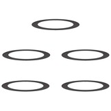 5x Zwarte Stalen Boomringen Ø90/120 cm - 35% Korting