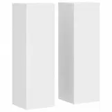 VidaXL Plantenstandaards Hout Wit 2 stuks 25x25x80 cm - 34% Korting