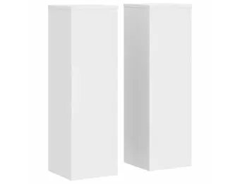 VidaXL Plantenstandaards Hout Wit 2 stuks 25x25x80 cm - 34% Korting