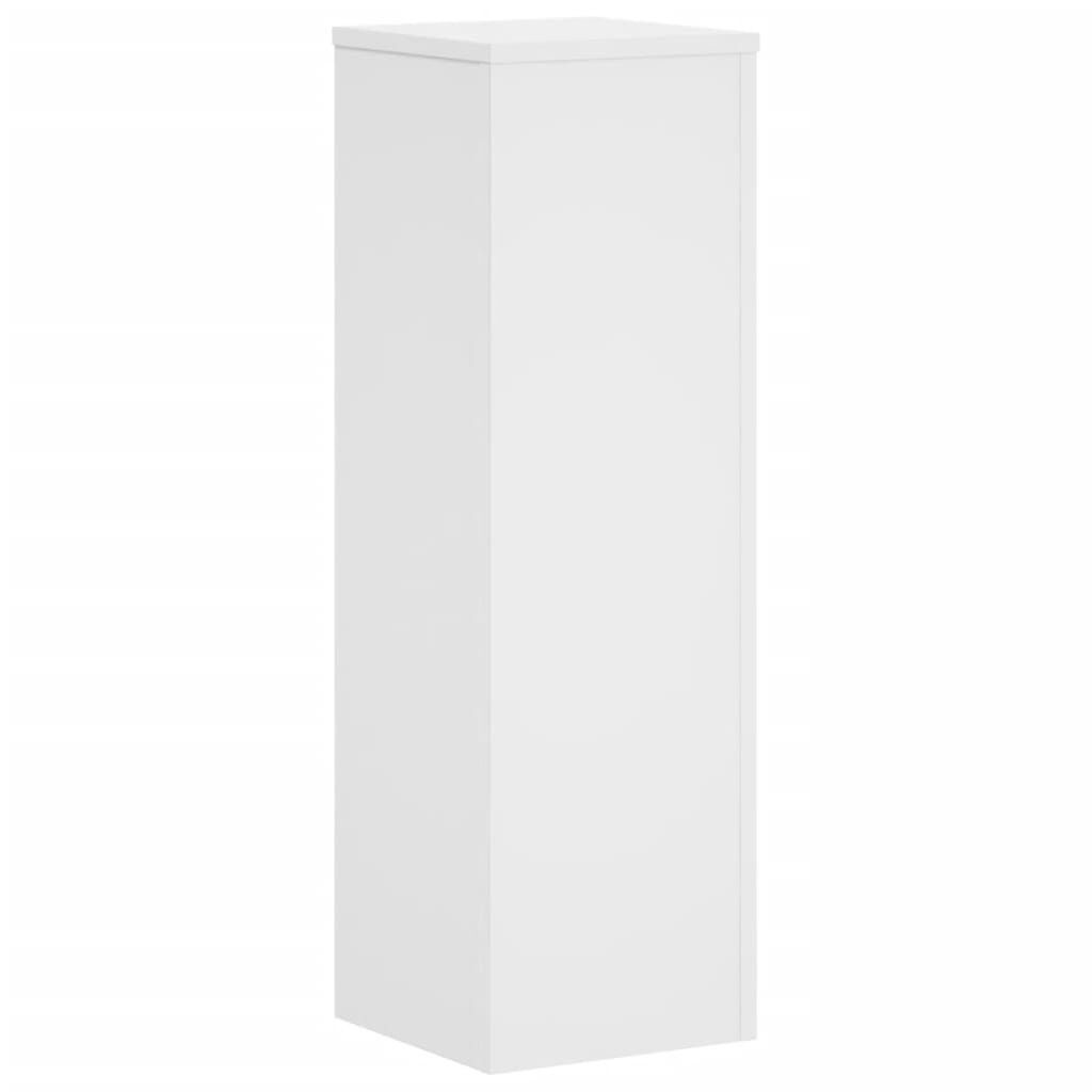 VidaXL Plantenstandaards Hout Wit 2 stuks 25x25x80 cm - 34% Korting