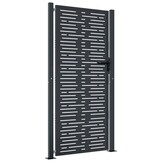 VidaXL Poort 105x180 cm Staal Antraciet - 35% Korting