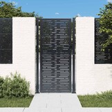 VidaXL Poort 105x180 cm Staal Antraciet - 35% Korting