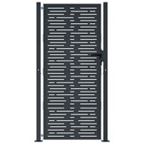 VidaXL Poort 105x180 cm Staal Antraciet - 35% Korting