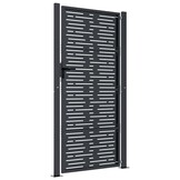 VidaXL Poort 105x180 cm Staal Antraciet - 35% Korting