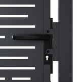 VidaXL Poort 105x180 cm Staal Antraciet - 35% Korting