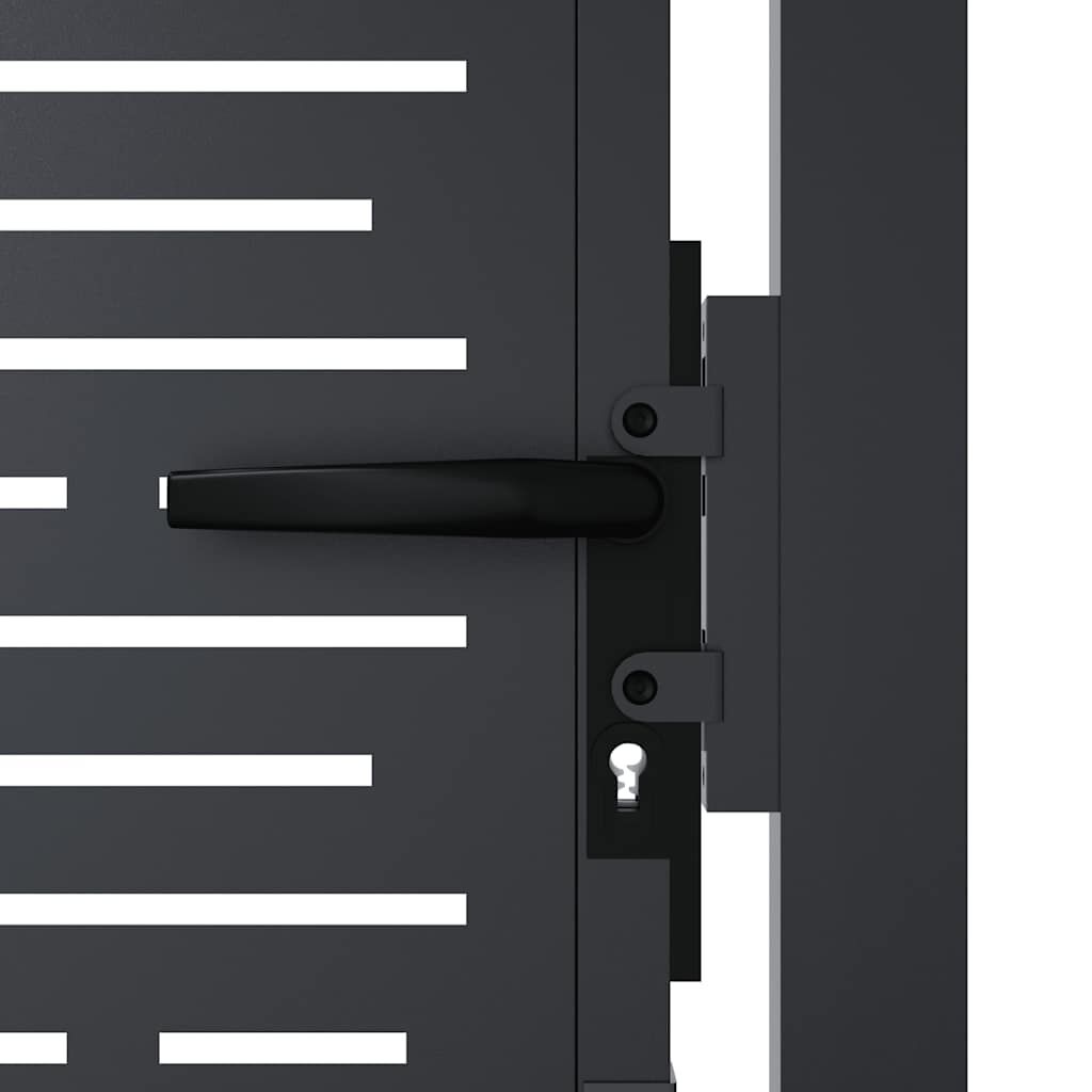 VidaXL Poort 105x180 cm Staal Antraciet - 35% Korting