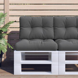 VidaXL Palletkussens Antraciet 2 Stuks - 33% Korting