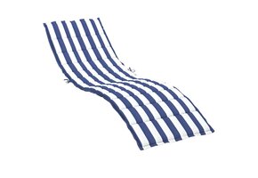 Ligbedkussen Gestreept Oxford Stof Blauw/Wit - 39% Korting