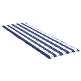 Ligbedkussen Blauw/Wit Gestreept - 200x70x4cm - Oxford Stof