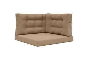 Buitenbankkussen Polyester Taupe 80x80cm - 51% Korting!