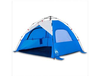 VidaXL Strandtent 3-persoons Azuurblauw - 33% Korting