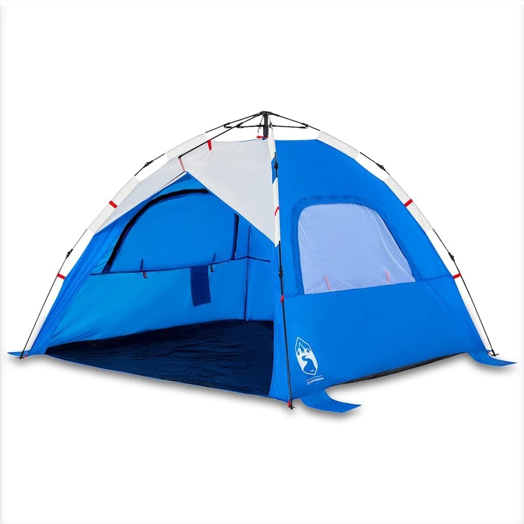 VidaXL Strandtent 3-persoons Azuurblauw - 33% Korting