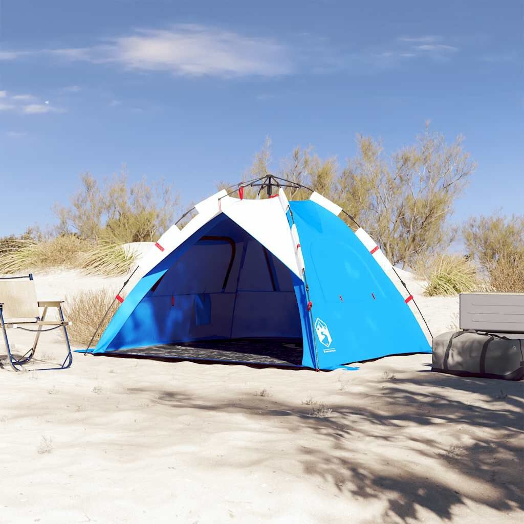 VidaXL Strandtent 3-persoons Azuurblauw - 33% Korting