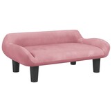 Kinderbank Fluweel Roze - 34% Korting!