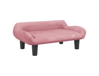 Kinderbank Fluweel Roze - 34% Korting!