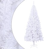 Witte Kunstkerstboom met Standaard 210 cm, 910 Takken (33% Korting)