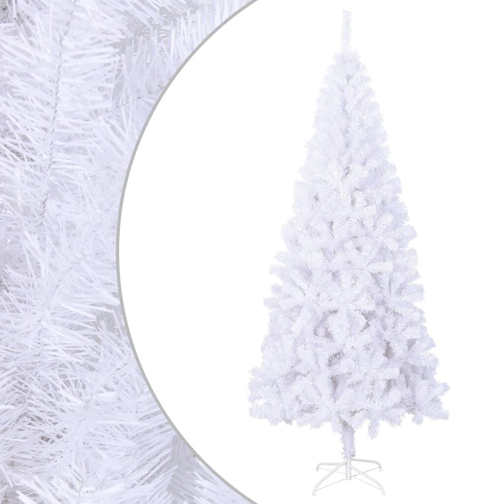 Witte Kunstkerstboom met Standaard 210 cm, 910 Takken (33% Korting)