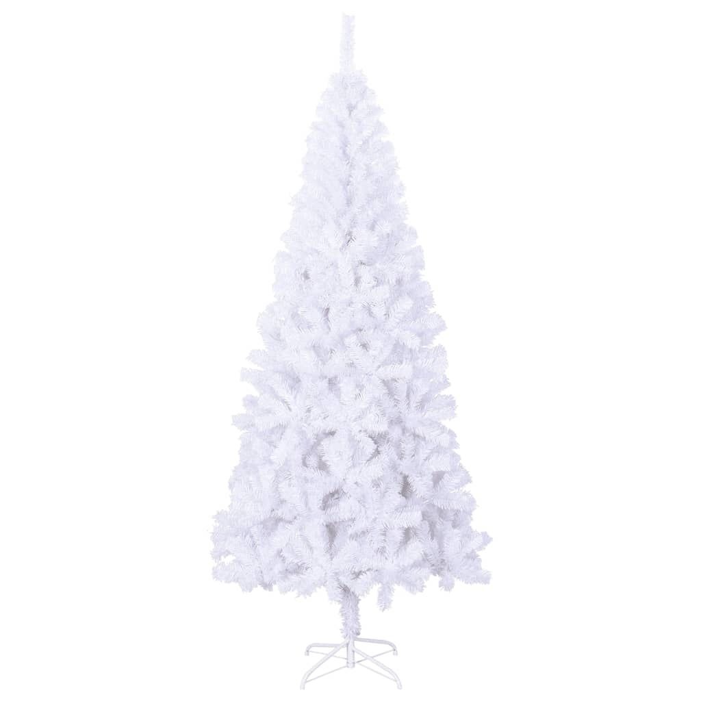 Witte Kunstkerstboom met Standaard 210 cm, 910 Takken (33% Korting)