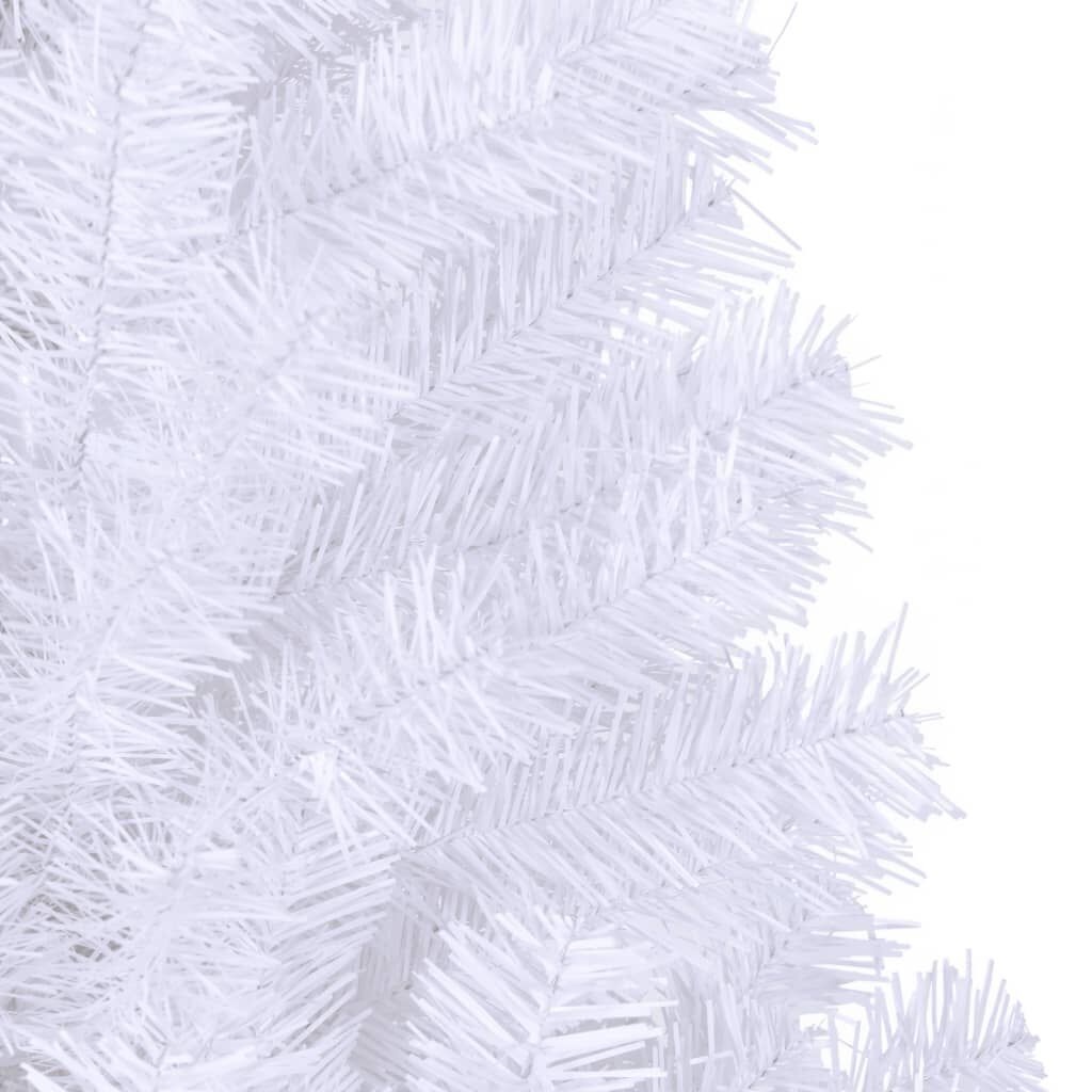 Witte Kunstkerstboom met Standaard 210 cm, 910 Takken (33% Korting)