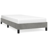 Lichtgrijs Fluweel Bedframe 100x200 cm - 34% Korting