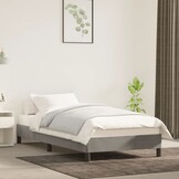 Lichtgrijs Fluweel Bedframe 100x200 cm - 34% Korting