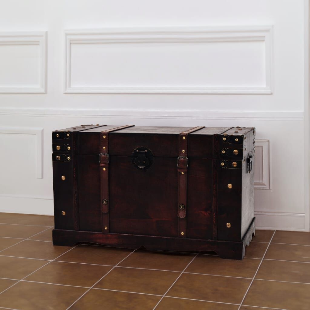 VidaXL Schatkist Hout Vintage Stijl 66x38x40 cm - 34% Korting