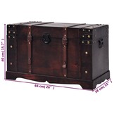 VidaXL Schatkist Hout Vintage Stijl 66x38x40 cm - 34% Korting
