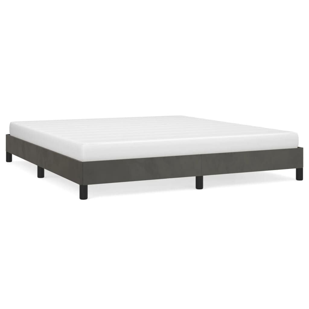 Donkergrijs Bedframe Fluweel 180x200 cm - 54% Korting