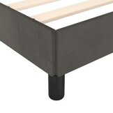 Donkergrijs Bedframe Fluweel 180x200 cm - 54% Korting