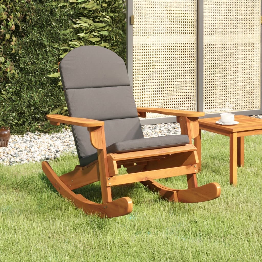Schommelstoel Adirondack met Kussens - Acaciahout - 35% Korting