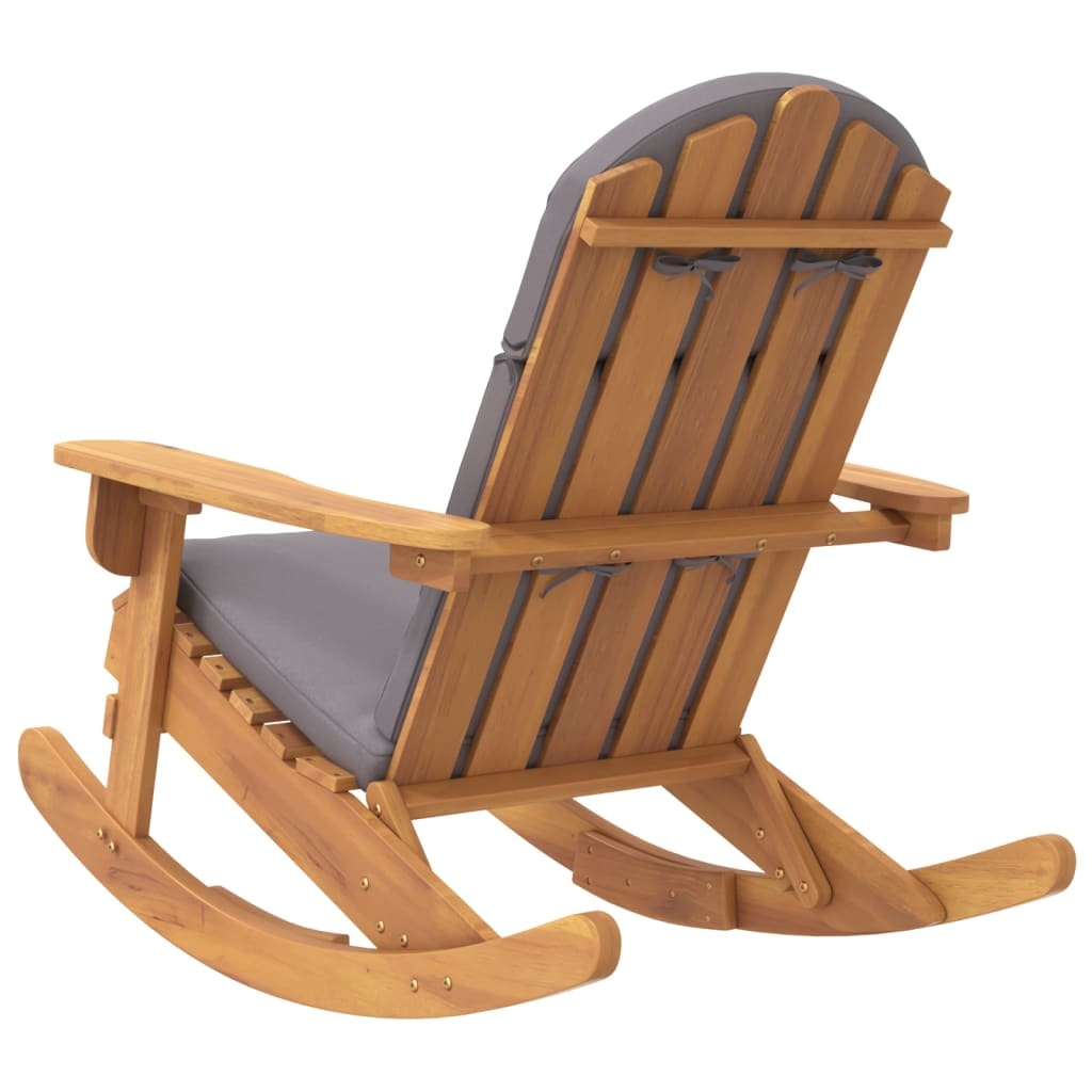 Schommelstoel Adirondack met Kussens - Acaciahout - 35% Korting